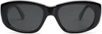 SOJOS Retro Large Rectangle Polarized Sunglasses Womens Mens Vintage Thick Chunky Frame 80s 90s Large Shades SJ2374