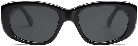 SOJOS Retro Large Rectangle Polarized Sunglasses Womens Mens Vintage Thick Chunky Frame 80s 90s Large Shades SJ2374