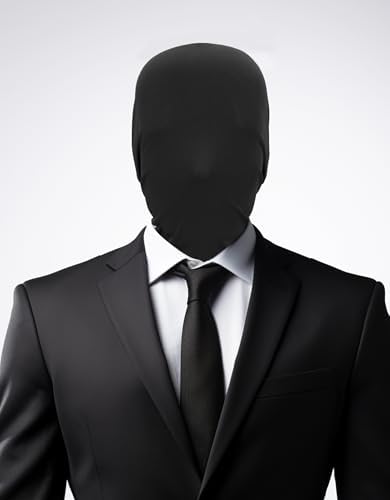 2 Pieces Full Face Mask Halloween Spandex Cosplay Hood Faceless Morph Masks Unisex Adult Party Costume Head Cloth