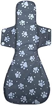 MUMBABY 6 Pieces 16inch Ultra-deep Sleep Overnight Charcoal Bamboo Mama Cloth/ Menstrual Pads/ Reusable Sanitary Pads