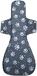 MUMBABY 6 Pieces 16inch Ultra-deep Sleep Overnight Charcoal Bamboo Mama Cloth/ Menstrual Pads/ Reusable Sanitary Pads