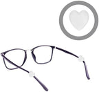 FOMIYES 10Pcs Silicone Heart Shaped Glasses Ear Grip Anti Slip Ear Sleeves for Eyeglasses Retainers Prevent Slipping Comfortable Fit for Sports and Daily Use