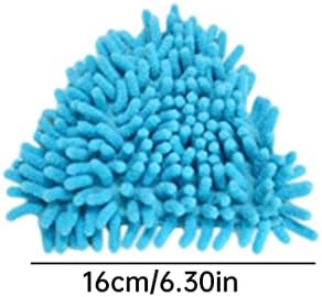 Triangle Mop Brush Head, Triangle Mop Head Absorbent Microfiber Chenille Brush Replacement Cleaning Tool 2PCS