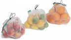 Earthwise Reusable Mesh Produce Bags - Washable Set of 9 Premium Bags, TRANSPARENT Lightweight, Strong SEE-THROUGH Mesh for shopping, transporting and storing fruits and veggies.