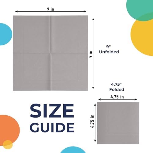 Silver Napkins Disposable Everyday 50 Pcs 2 Ply Silver Cocktail Napkins Paper Everyday For Parties & Party Supplies