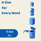 5 Gallon Small Garbage Bags – 100 Count Colorful Bathroom Trash Bags, Durable Plastic Bags Liners with Kitchen,20L Bins