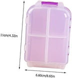 1pc Compact Three-Layer Pill Organizer Case Portable 4.32X2.59X1.41inch Plastic Medicine Storage for Travel Scratch-Resistant Design Lightweight Health Management Purple