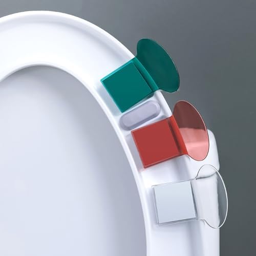 3 Pieces Sticky Toilet Lid Raise Lifter Handle Avoid Touching Self Adhesive Toilet Seat Lifter for Travel Home Bathroom Office Restaurant Hotel