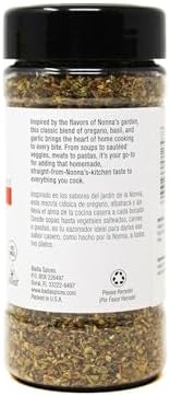 Badia Nonna's All Purpose Italian Seasoning, 2 oz - Oregano, Basil, Garlic, Salt Blend, Meats, Pastas, Vegetables, Gluten Free, No Msg