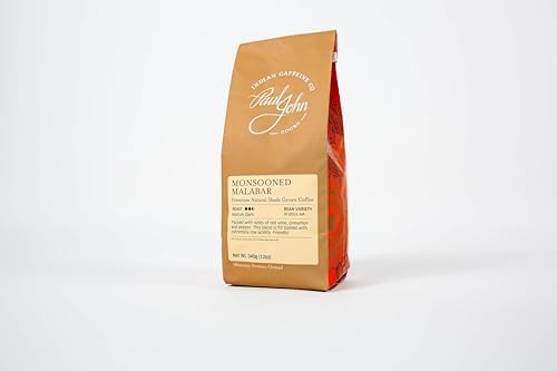 Monsooned Malabar Medium-Dark Roast Ground Coffee Earthy & Complex with Red Wine Aroma 12oz