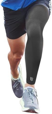 Vital Salveo Graphene Full Leg Sleeve, Thigh Calf Long Compression Sleeve Knee Pain Relief, Swelling, and Circulation