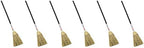 (6 Pack Value Bundle) RCP6373BRO Lobby Corn-Fill Broom, 38-in Handle, Brown