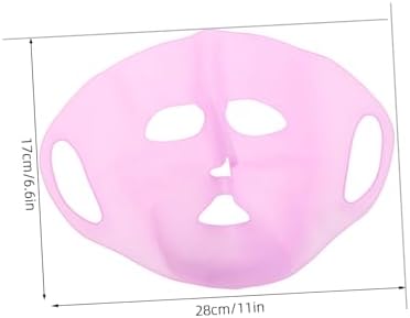 minkissy 3pcs Silicone Facial Mask Covers with Ear Hooks Reusable Skincare Tool for Enhanced Absorption and Fit for Night Face Masks Routine
