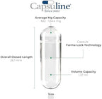 Capsuline Size 000 Empty Gelatin Capsules, Clear - 1000 Count | Gluten Free, Kosher, Non-GMO Certified | Pure Bovine Pill Caps for DIY Supplement Filling