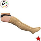Presadee Closed Toe Thigh High 20-30 mmHg Firm Compression Leg with YKK Zipper (Beige, 0)