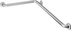 Moen 8994 Bathroom Safety 24-Inch x 36-Inch L-Shaped Peened Bathroom Grab Bar, Peened