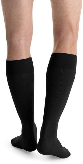 JOBST forMen Knee High 30-40 mmHg Ribbed Dress Compression Socks