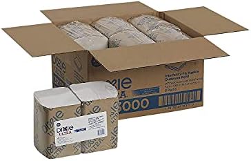 Georgia-Pacific 3213000 EasyNap 2-Ply Embossed Dispenser Napkins, White (Pack of 3000)