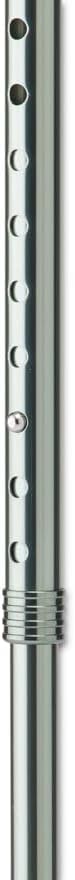 Medline 2 in 1 Walking Cane & Hiking Stick, Two Angle, Iron Grey, Aluminum