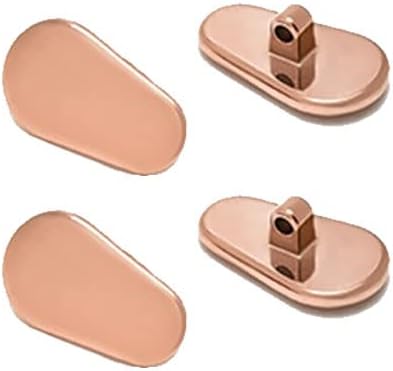 2 Pairs Ceramics Glasses Nose Pads Myopia Glasses Screw Type Nose Pad Accessories - Rose Gold