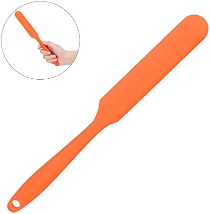 Yinhing Wax Spatula, Silicone Spatula Waxing Applicator, Hair Removal Waxing Scraper, Hard Wax Sticks for Wax Warmer, Silicone Stir Sticks for Home Salon (Orange)