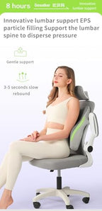 Pampkin Ergonomic Lumbar Support Pillow with Adjustable Strap | High-Density Memory Foam Back Cushion for Office Chair & Car | Back Pain Relief & Posture Support