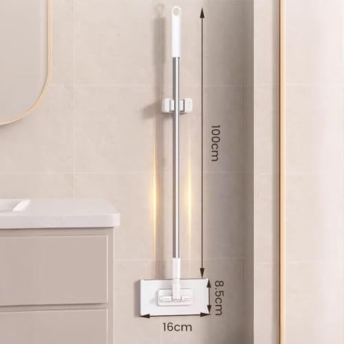 Snap Grip Mini Mop, 2026 Upgraded Disposable Dust Mop, Zero Touch Mini Mops, Convenient Cloth Changing Mops for Kitchen Counter, Foldable 100cm Retractable Long Handle Mopping Stick (1*mop+5*Cloth)