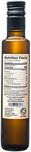 Peach Balsamic Vinegar - Gourmet Barrel Aged Infused Balsamic Vinegar - Great for Dressing Dipping Glazing - No Artificial Flavors or Added Sugar - Made in Texas (8.5 oz)