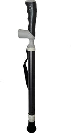 New Alloy Telescopic Walking Stick for Outdoor Hiking Portable and Non Slip Hiking Cane Sturdy and Durable Elderly Crutch, Adjustable Hiking Pole for Men and Women