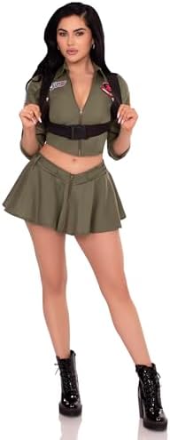 Leg Avenue Womens Licensed Top Gun Costume Adult Fighter Pilot Costume