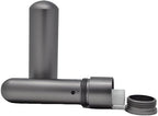 Prime Natural Essential Oil Aluminum Alloy Premium Blank Nasal Inhaler - Refillable Aluminum Empty Metal Inhaler - Space Gray Color - Comes with 5 Cotton Wicks - For Aromatherapy