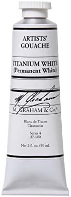 M. Graham & Co. 2-Ounce Tube Gouache Paint, Titanium White