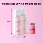 Fit Meal Prep 200 Pack 10 lb White Paper Lunch Bags, 13.2 x 6.3 x 4" Premium White Paper Bags Bulk for Small Business, RecyclableSnack Sacks, Durable Grocery Bag for Food Storage, Packing