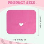 100 Pieces Disposable Face Cradle Covers Massage Headrest Covers for Massage Tables and Massage Chairs Beauty Spa Salon Bed, 12 x 15.5 Inches (Pink)