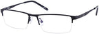Half Rim Photochromic Gray Reading Glasses +1.75 Black Frame Mens Womens Eyeglasses