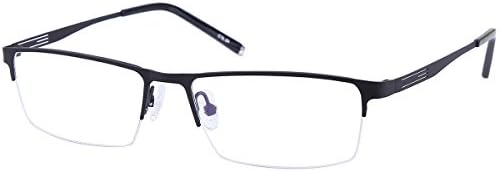 Half Rim Photochromic Gray Reading Glasses +2.25 Black Frame Mens Womens Eyeglasses