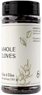 Olive & Vine Whole Cloves, Warm & Spicy, For Baking & Curries, Rich Tradition, Authentic Taste, For Global Recipes (6.4 Ounce)