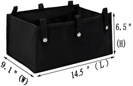 Under Seat Rollator Bag, Large Size Rollator Basket, Under Seat Bag or Tote for Four Wheel Rollator, Walker Underseat Replacement Medical Basket (Black)