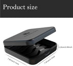 ARGOMAX Retainer Case, Aligner Case, Braces Box Compatible with Invisalign, 1 Piece Orthodontic Box (Black).
