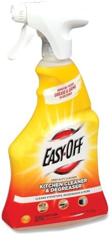 Easy Off Specialty Kitchen Degreaser Cleaner, Clear, Lemon, 16 Fl Oz