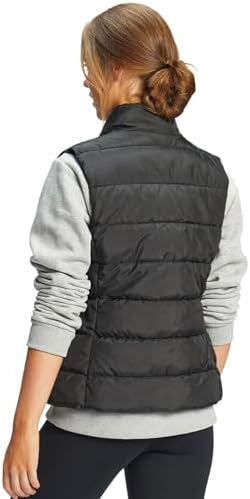 Women's Puffer Vests Slim Fit Full Zip Quilted Sleeveless Puffy Jacket for Womens Water-Resistant Outdoor Sport Coat