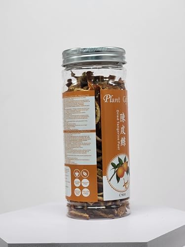 Plant Gift Tangerine Peel Tea 陈皮 Orange Peel, 100% Natural Pure Herbal Tea,Dried Mandarin Oranges, Cold Brew Tea, Dried Tangerines, Orange Peel Strips 80G / 2.82oz