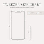 Tweezerman Rose Gold Mini Slant Tweezer with Case - Eyebrow Tweezers for Women and Men