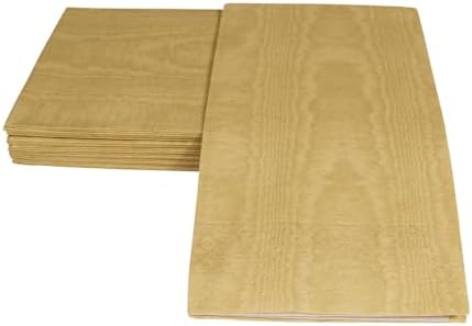 Caspari Moiré Paper Guest Towel Napkins in Gold - 15 Per Package, 4 Packs