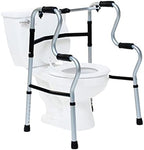 Lumex 3-in-1 UpRise - A Folding Walker, Stand-Up Aid, & Toilet Safety Rail - 700175CR