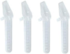 4 Pack Calibrated Medicine Spoon 2 TSP (10 ml) Plastic Oral Liquid Dose Medication Graduated Dispenser for Kids, Baby & Toddler