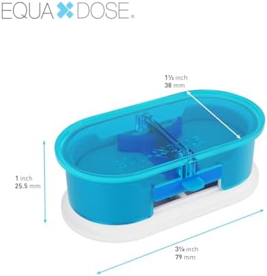 EQUADOSE Pill Cutter, Professional Medical Pill Splitter for Large, Small, and Tiny Pills, Double Stainless Steel Blades & Centering Device, Ideal for Cutting Tablets, Vitamins in Half or Quarter