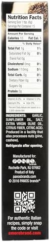 Amore All Natural Italian Garlic Paste - Mellow Mixture of Fresh Garlic, Sunflower & Olive Oils, & Salt - 3.2 oz (Pack of 2)