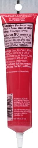 Wilton Gel Icing, Sparkle Red, 3.5 oz