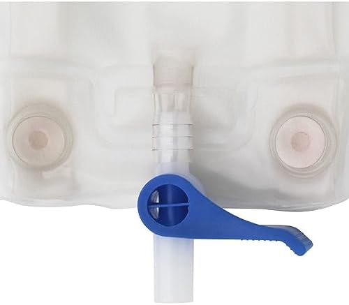 Hollister 9814 Urinary Leg Bag, Pack of 10, 18 oz (540 mL) – Sterile – Convenient Drain with Easy-to-Operate Drain Valve
